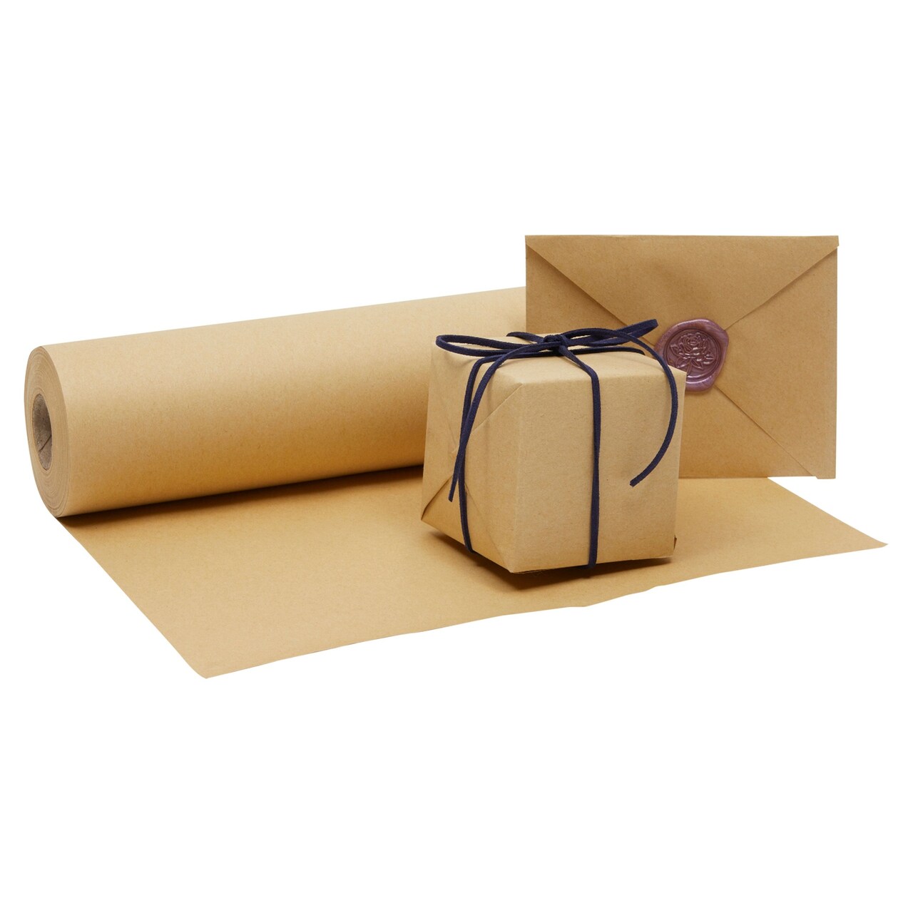 Kraft Paper Roll for Gift Wrapping, Moving, Packing, Plain Brown Shipping Paper for Arts and Crafts, Bulletin Board Easel, DIY Projects (12 x 1200 Inches, 100 Feet)